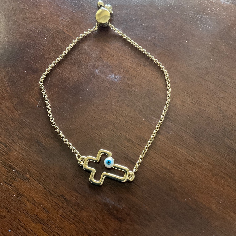 Stainless steel gold bracelet